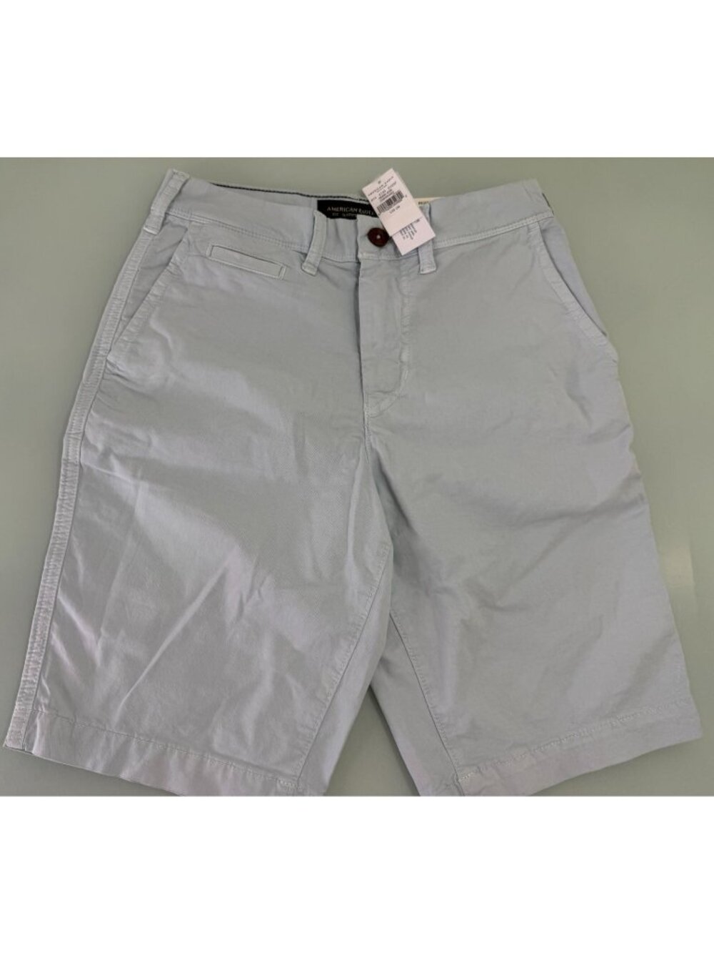New American Eagle Shorts Mens 26 Next Level Flex At The Knee Light Blue Chino